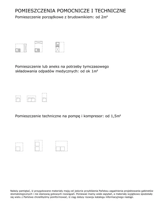 Pomieszczenia pomocnicze i techniczne