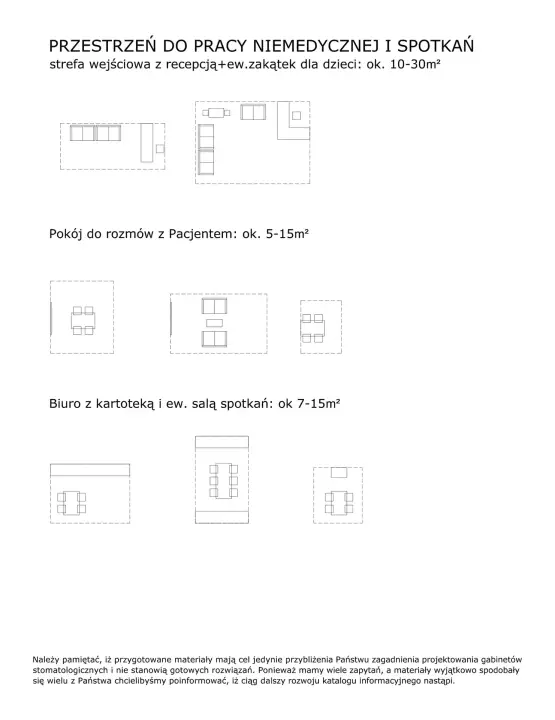 Przestrzeń do pracy niemedycznej i spotkań