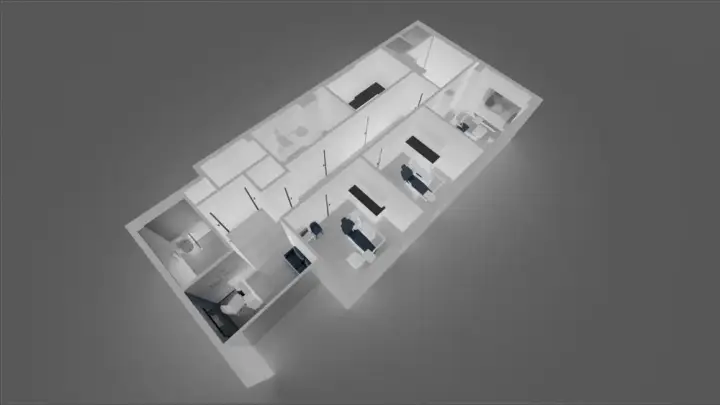 Rzut 3D kliniki stomatologicznej
